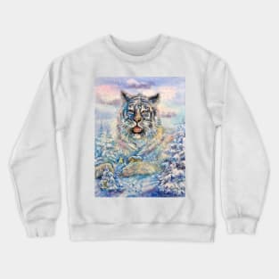 Blue tiger Crewneck Sweatshirt